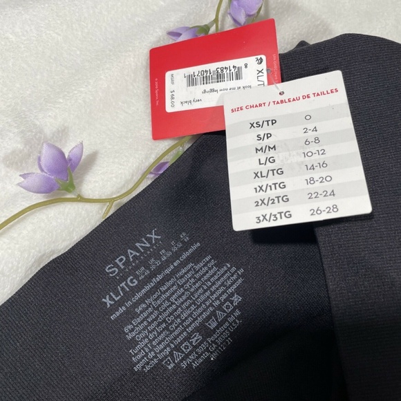 NWT‎ SPANX [ XL ] Look at Me Now Seamless Leggings in Black - Picture 5 of 12